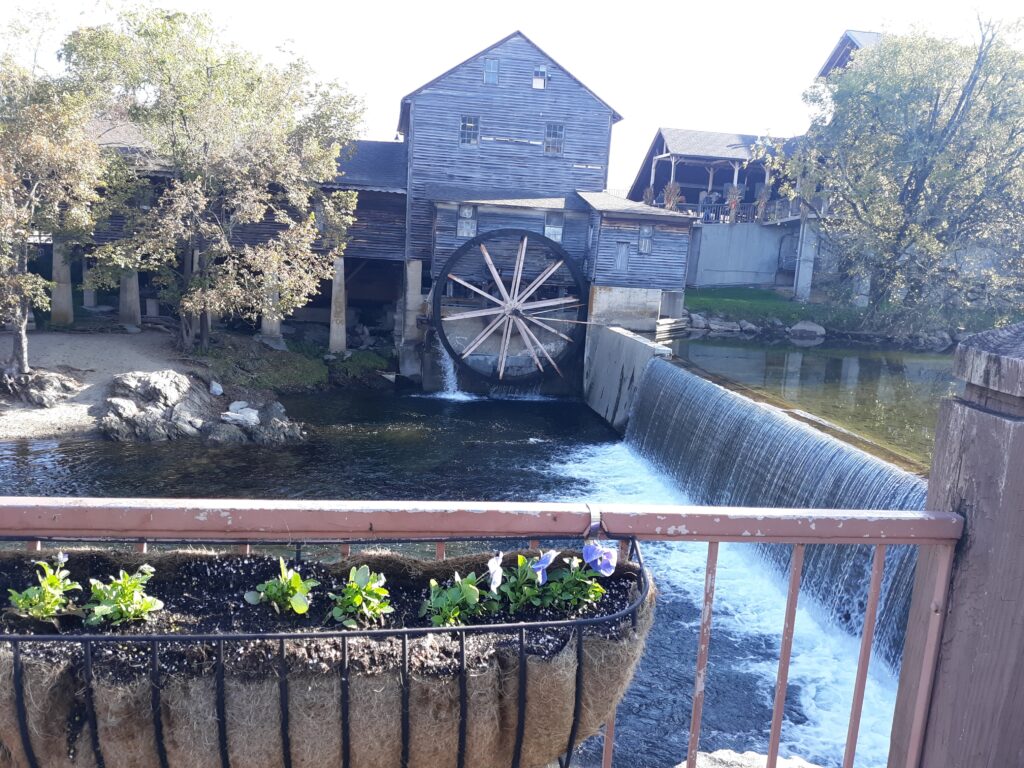 The 190-year-old mill is very charming.  Just needs some WD-40.